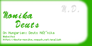 monika deuts business card